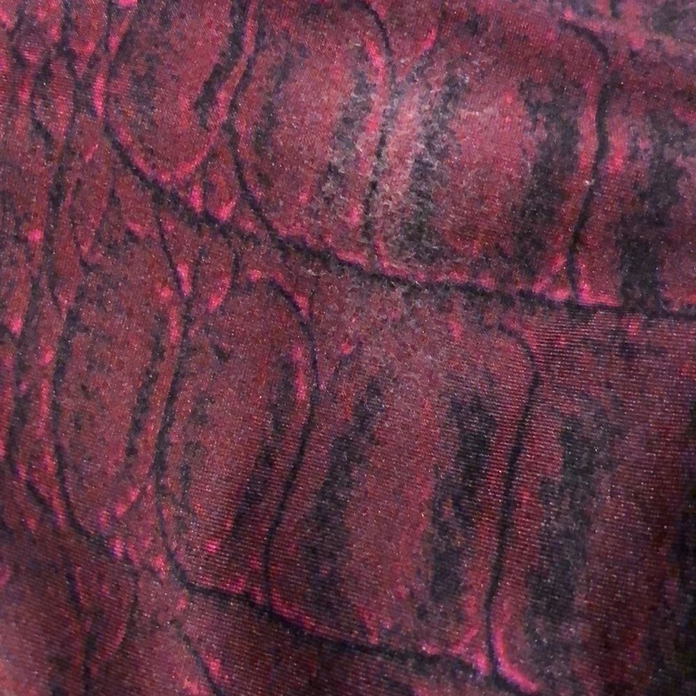 Zara Terez Snakeskin Print Maroon & Black Leggings - Picture 7 of 7